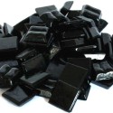 Mozaiek steentjes - zwart 100 stuks (1 x 1 cm)