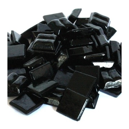 Mozaiek steentjes - zwart 100 stuks (1 x 1 cm)