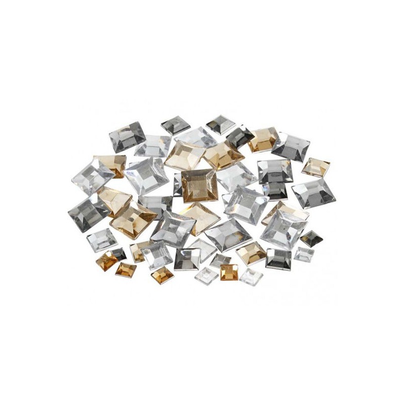 Plakstenen vierkantjes zilver & goud (360 stuks)