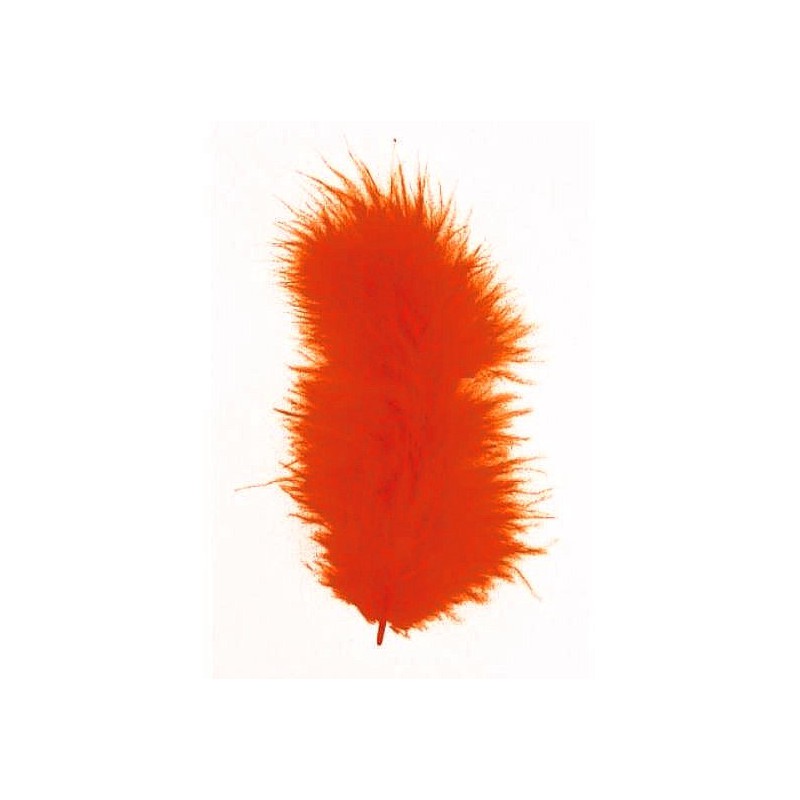 Deko-veren oranje 8 cm - 10 stuks