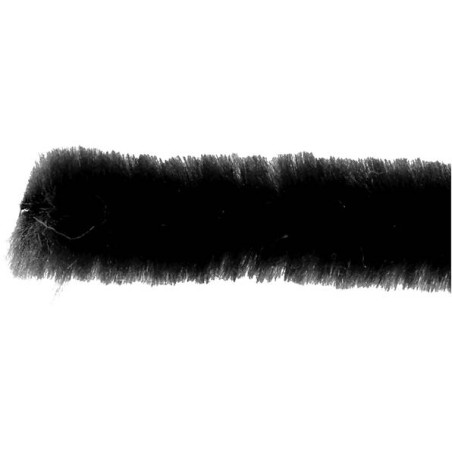 Chenilledraad zwart, 6 mm - 50 stuks