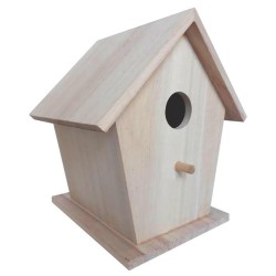 Kleur je eigen houten vogelhuisje