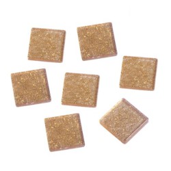 Kunststof mozaiek steentjes glitter goud (1x1 cm)