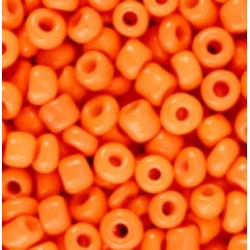 Rocailles neon oranje, 4 mm - 10 gram