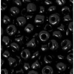 Rocailles zwart, 4 mm - 10 gram